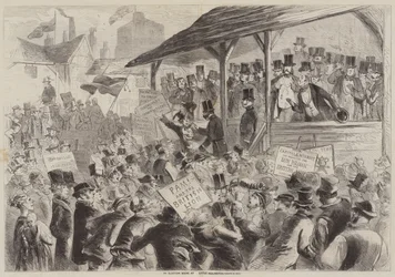 An Election Scene at Little Pedlington